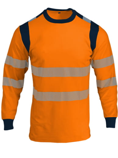 T-shirt haute visibilité anti-UV à manches longues Singer Safety TUVA / TUVO