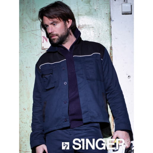 Veste coton Bicolore avec Liseré SINGER SAFETY VAR/VARY