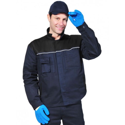 Veste coton Bicolore avec Liseré SINGER SAFETY VAR/VARY