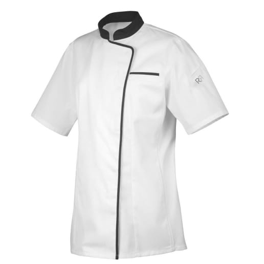 Veste de cuisine bicolore pour femme manches courtes ou longues Robur EXPRESSION MC/ML