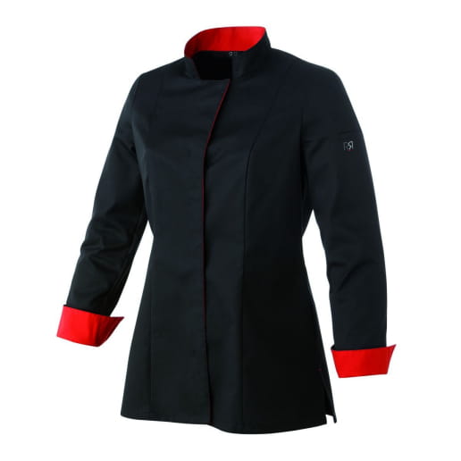 Veste de cuisine bicolore pour femme manches longues Robur UNA ML