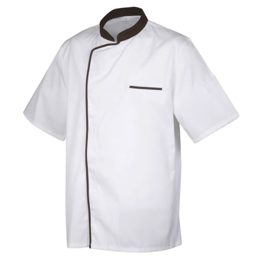 Veste de cuisine mixte bicolore manches courtes Robur ENERGY MC/ML