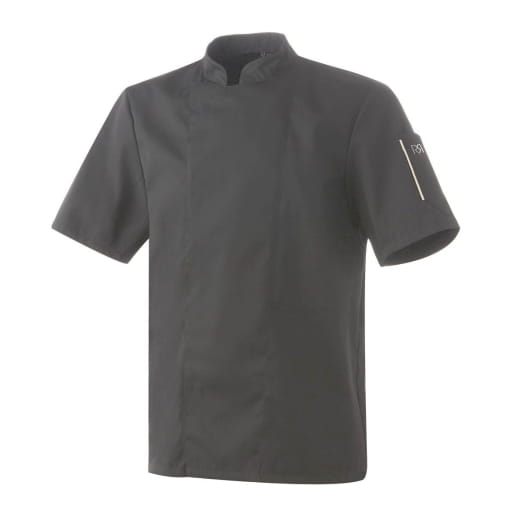 Veste de cuisine mixte manches courtes ou longues Robur NERO MC/ML