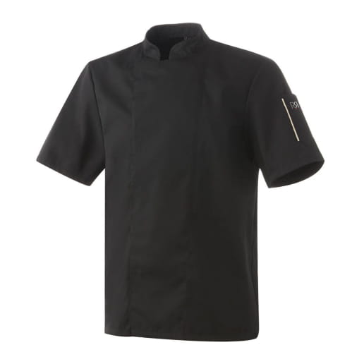 Veste de cuisine mixte manches courtes ou longues Robur NERO MC/ML