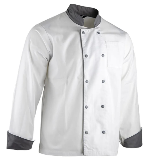 Veste de cuisinier à manches longues LMA MEDAILLON C1 / C2
