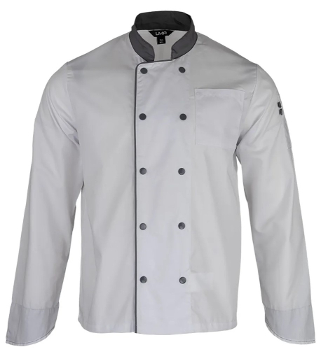 Veste de cuisinier à manches longues LMA MEDAILLON C1 / C2