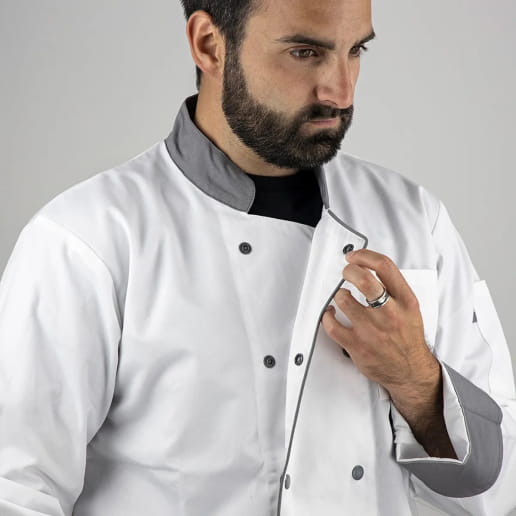 Veste de cuisinier à manches longues LMA MEDAILLON C1 / C2