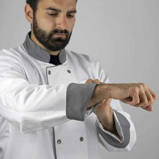 Veste de cuisinier à manches longues LMA MEDAILLON C1 / C2