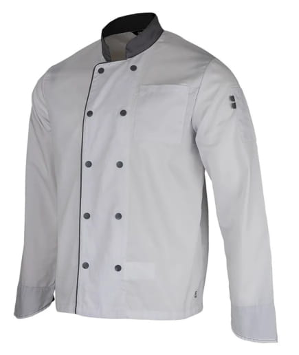 Veste de cuisinier à manches longues LMA MEDAILLON C1 / C2