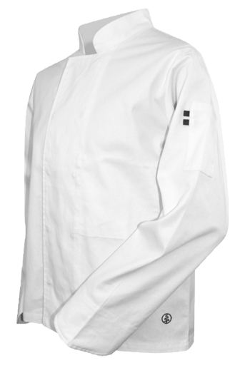 Vestes de cuisinier à manches courtes ou longues LMA MERLU / MERLAN