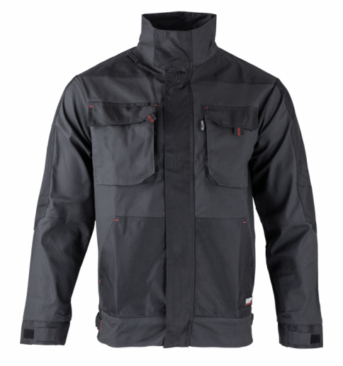 Veste de travail bicolore avec col montant LMA Céramique / Opaque