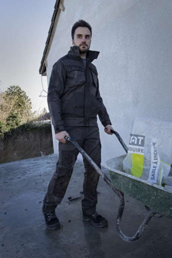 Veste de travail bicolore avec col montant LMA Céramique