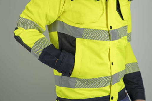 Veste haute visibilité bicolore et col montant LMA REFLEXION / AMPOULE