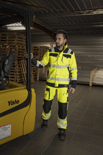 Veste haute visibilité bicolore et col montant LMA REFLEXION / AMPOULE