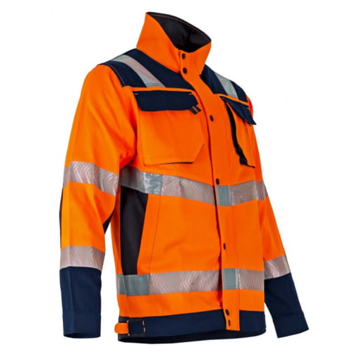 Veste haute visibilité bicolore et col montant LMA REFLEXION / AMPOULE