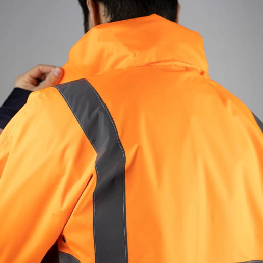 Veste haute visibilité imperméable à capuche LMA Chroma / Radar