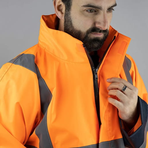 Veste haute visibilité imperméable à capuche LMA Chroma / Radar