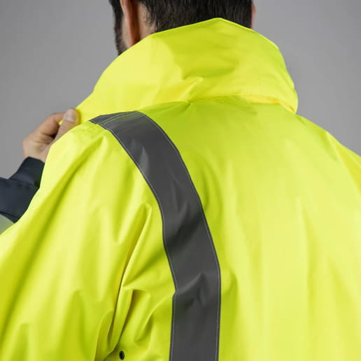 Veste haute visibilité imperméable à capuche LMA Chroma / Radar