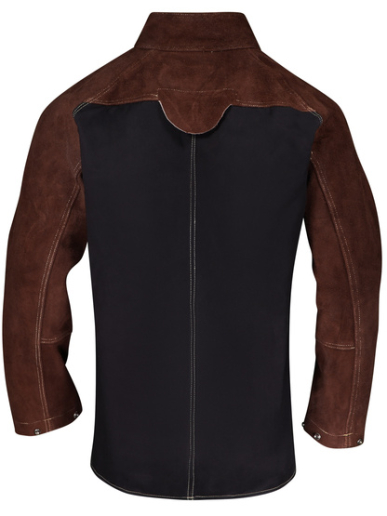 Veste pour soudeur en croûte supérieure de bovin avec dos en Proban Singer Safety VEPSOUD