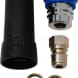 Kit raccord rapide mâle + femelle + pièce anti-cintrage 3/8