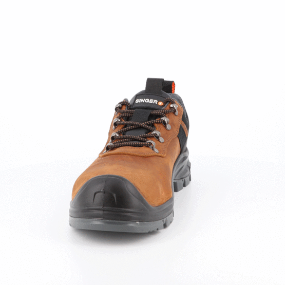 Chaussures de sécurité basses en cuir pleine fleur Singer Safety TRANIX S3S FO SR LG SC