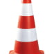 Cône de signalisation pour chantier rouge et blanc Singer Safety SGNCONE50