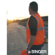 Gilet haute visibilité avec fermeture à scratch Singer Safety VPLGILJ / VPLGILO