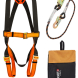 Kit antichute de retenue complet avec harnais 1 point et longe d'1,5m avec connecteurs Singer Safety KITNACEL